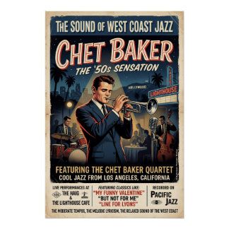 Poster Chet Baker 1950