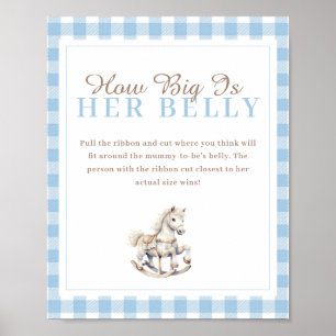 Poster Cheval à rocher Quelle taille son ventre Baby show
