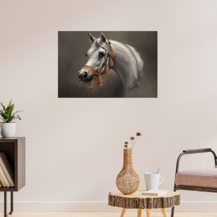 Poster Cheval arabe Beaux-Arts