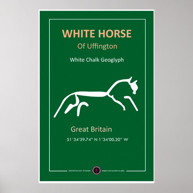 Poster Cheval blanc d'Uffington (Devant)
