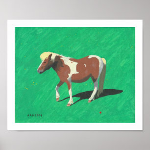 Poster Cheval blond