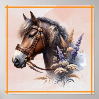 Poster Cheval Brown