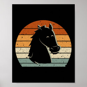 Poster Cheval Cadeaux Pour Femmes Hommes Cowgirl Cheval L