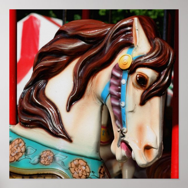 Poster Cheval carrousel (Devant)