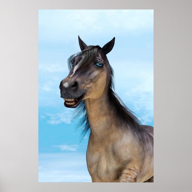 Poster Cheval Chanceux (Devant)