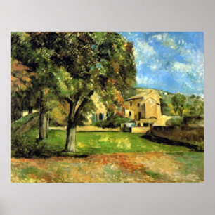 Poster Cheval-Châtaigniers - Paul Cezanne - c1890