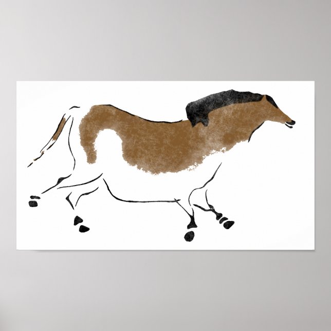 Poster Cheval chinois (Devant)