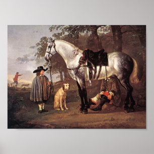 Poster Cheval dans un paysage Aelbert Cuyp