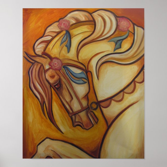 Poster Cheval de carrousel (Devant)