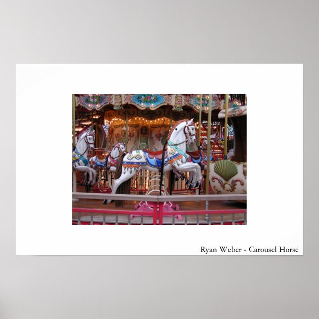 Poster Cheval de carrousel (Devant)
