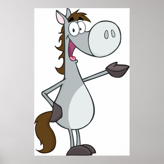 Poster Cheval de dessin (Devant)