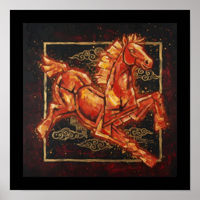 Poster Cheval de Feu (Devant)