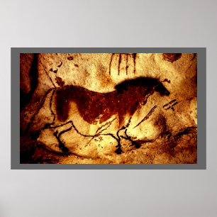 Poster Cheval de Lascaux