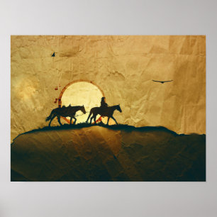 Poster Cheval de l'Ouest