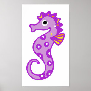 Poster cheval de mer-313946 CARTOON CUTE poisson de mer o