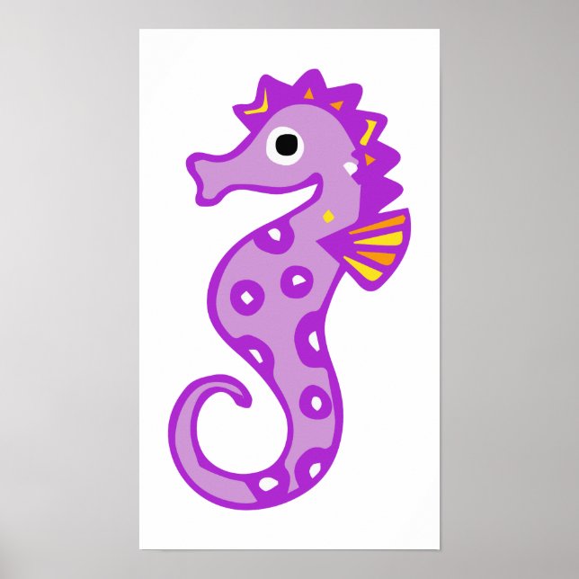 Poster cheval de mer-313946 CARTOON CUTE poisson de mer o (Devant)