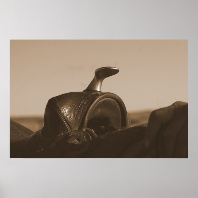 Poster Cheval de selle (Devant)