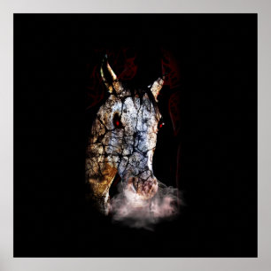 Poster Cheval déplaisant Zombie