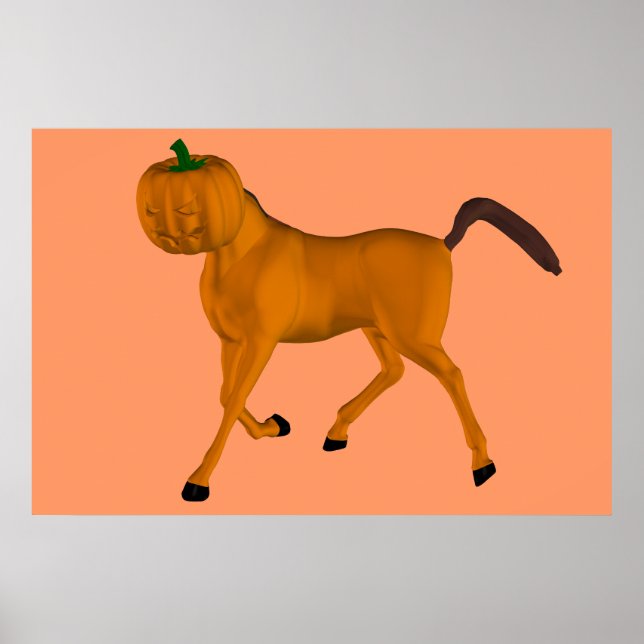 Poster Cheval d'Halloween (Devant)