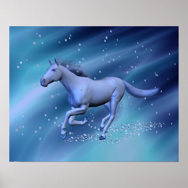 Poster Cheval d'hiver (Devant)