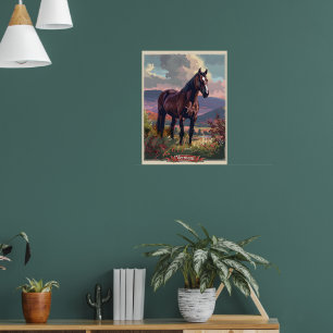 Poster Cheval du Vermont