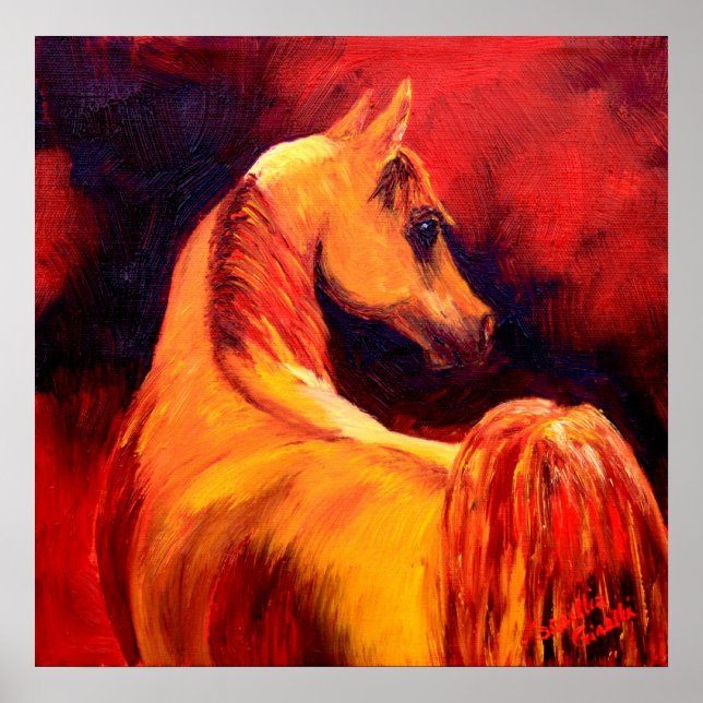 Poster Cheval en profil (Devant)