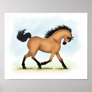 Poster Cheval équestre équestre Cheval de Trot