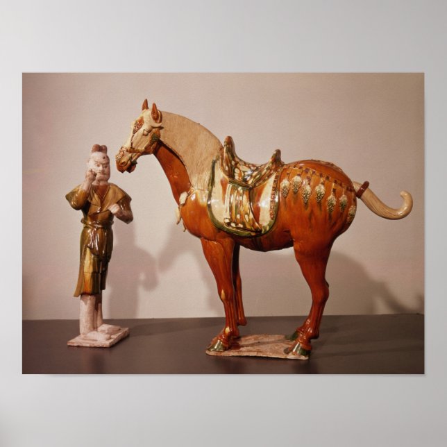 Poster Cheval et marié, dynastie Tang (Devant)