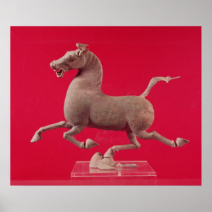 Poster Cheval galopant avec un Hoof Repose sur un