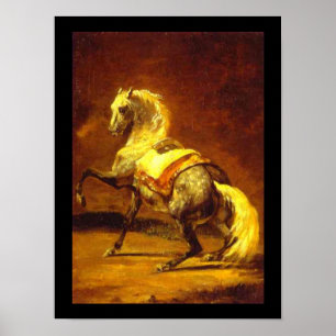 POSTER CHEVAL GRAY REMPLI