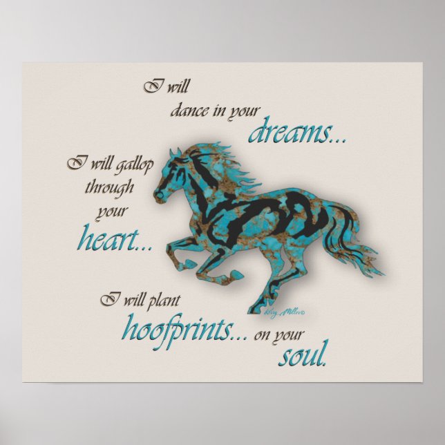 Poster Cheval inspirant (Devant)