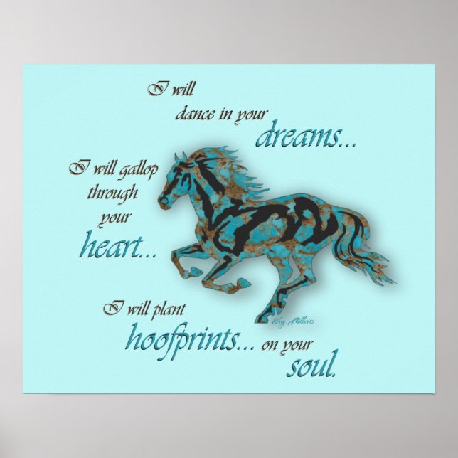 Poster Cheval inspirant (Devant)