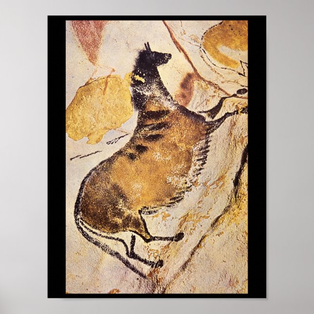 Poster Cheval', Lascaux, Dordogne_Art de l'Antiquité (Devant)