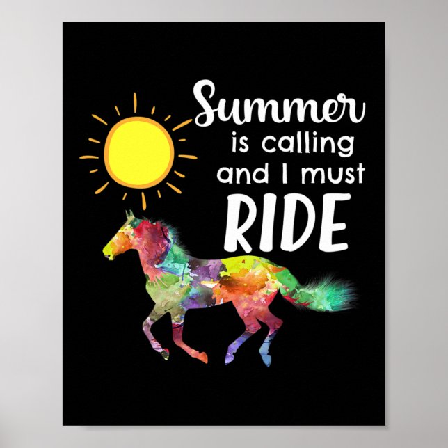 Poster Cheval Lover Équitation équitation équitation équi (Devant)