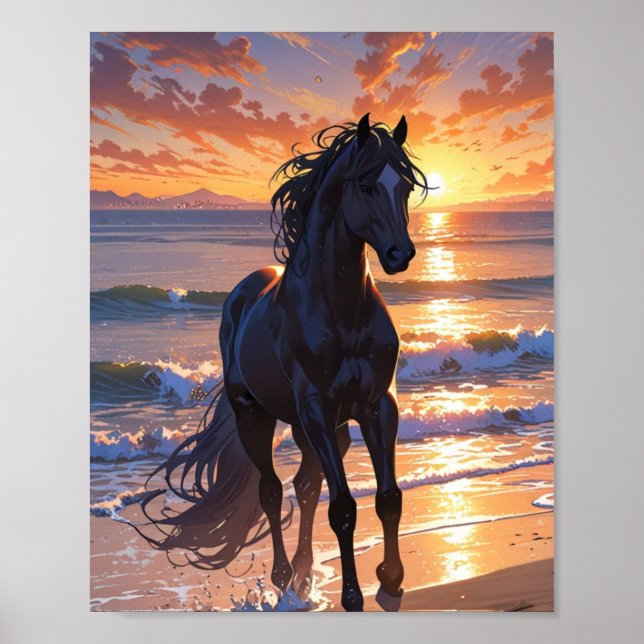 Poster Cheval Majestic (Devant)