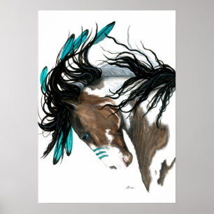 Poster Cheval Majestic Pinto de Bihrle