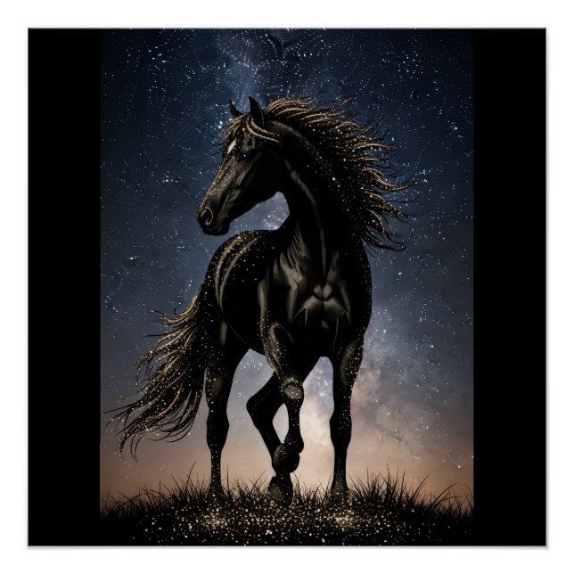 Poster Cheval Majestueux (Devant)