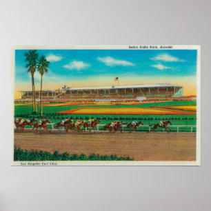 Poster Cheval RacesArcadia, CA de parc de Santa Anita