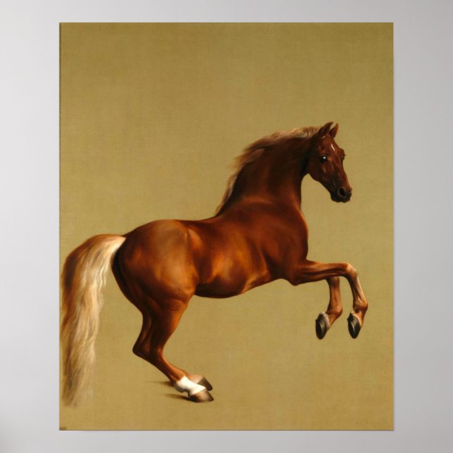 POSTER CHEVAL ROUGE (Devant)