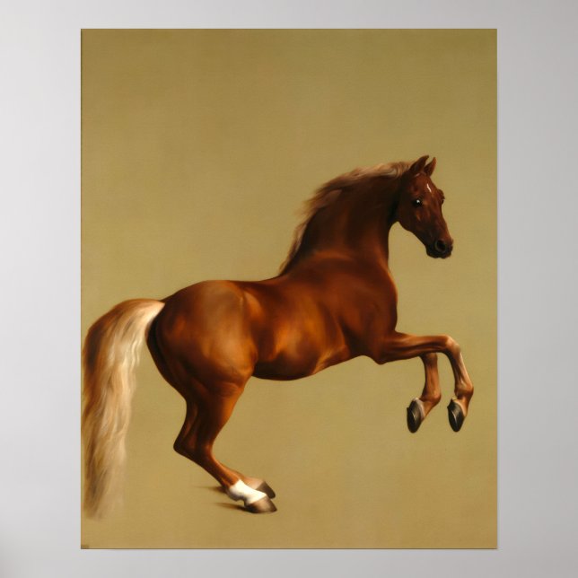 POSTER CHEVAL ROUGE (Devant)