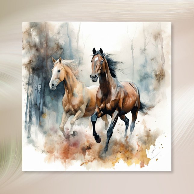 Poster Cheval sauvage de l'Ouest (Créateur téléchargé)