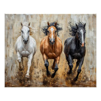 Cheval Trio Galloping Peinture