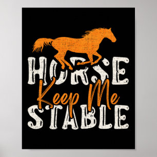 Poster Cheval vintage Gardez-moi stable