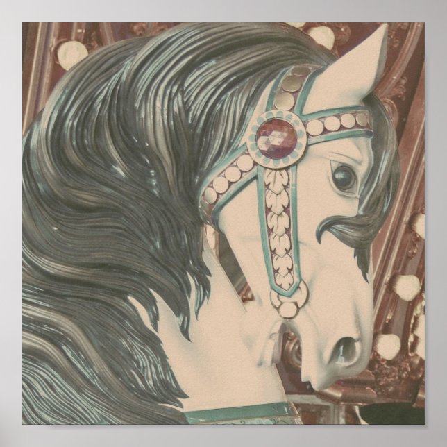 Poster Cheval vintage Joyeux-Go-Round (Devant)
