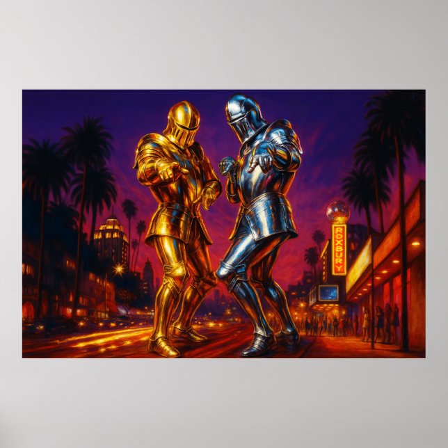 Poster Chevalier au Roxbury - Golden and Silver Disco Ar (Devant)
