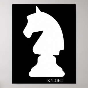 Poster Chevalier Chess Piece Group Costume Chess Club éch