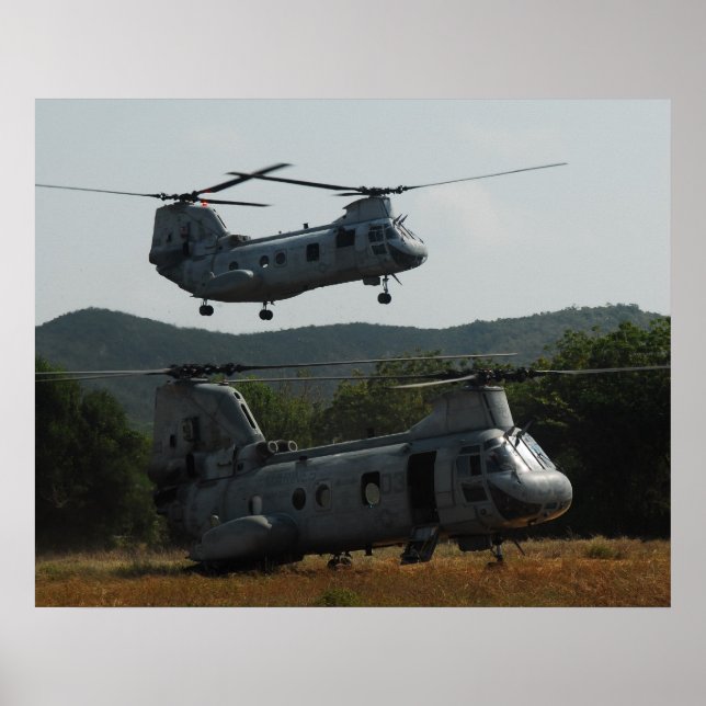Poster Chevalier de mer CH-46E (Devant)