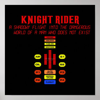Poster Chevalier KITT de vol Shadowy