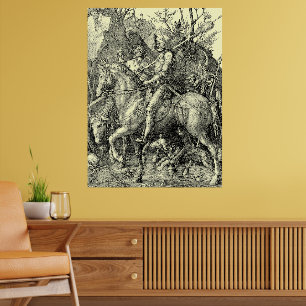 Poster Chevalier, la Mort et le Diable par Albrecht Dürer