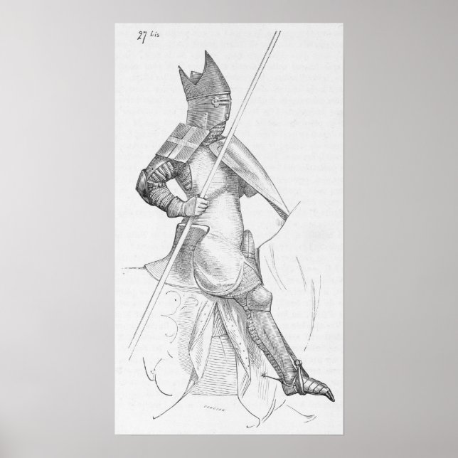 Poster Chevalier médiéval (Devant)
